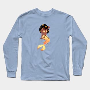 Cute Afro African Mermaid, Black History Long Sleeve T-Shirt